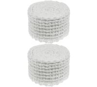 ULTECHNOVO 2 Rolls Sausage Net Roll White Rubber Meat Packaging Netting for Beef and Steak, Practical Butcher Netting Holds Meat Tightly, for Grilling and Packing Pork