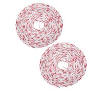 ULTECHNOVO 2 Rolls Valentine’s Day Wired Edge Ribbon 9.84 Yards Red Love Heart Pattern Ribbon for DIY Crafts, Bouquet Wrapping, Party and Wreath Decorations