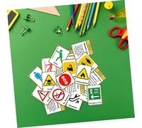 ULTECHNOVO 2 Set Portable Cognitive Flash Cards with Street Direction Signs for Early Learning and Memory Development Lightweight Educational Plaything