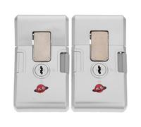 ULTECHNOVO 2 Sets Luggage Locks for Suitcases with Keys and Screws, Sturdy Abs and Zinc Alloy Build, Fast Luggage Lock Replacement, Suitable for Travel Baggage and Vacation Or Business Trips