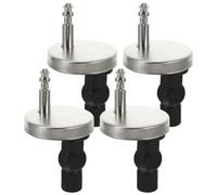 ULTECHNOVO 2 Sets Roca Toilet Seat Hinges Replacement Parts with Stainless Steel and Nylon Construction, Silver Colour, Quick Release Toilet Seat Fittings for Easy Installation and Aging