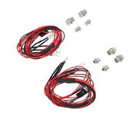 ULTECHNOVO 2 Sets Sturdy 4 LED Rc Car Light Kit for 1/10 and 1/8 Scale Remote Controlled Model Cars with Practical Diode Material and Long Using Life for Rc Model Truck