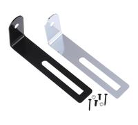 ULTECHNOVO 2 Sets Universal Pickguard Bracket for Electric Guitar, Alloy Material with Silver and Black Colours, Safe and Easy to Assemble L Shape Support for Single Cutaway Style Guitars