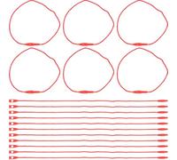 ULTECHNOVO 200 Pcs Pendant Lanyard String Multi-Functional Rope Lanyard Red Polyester Plastic Decorative Easy to Install Bright Colour Simple Appearance for DIY Decoration Purse and Other