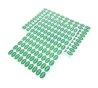 ULTECHNOVO 2000pcs Qc Passed Labels Quality Stickers 3.5x2.5inch Oval Green PVC Adhesive Material Anti-wear Monitoring Production Stickers for Warehouse Inventory Control