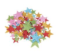 ULTECHNOVO 200pcs Glitter Star Stickers Self-adhesive Sparkly Wall Ceiling Decorations for Craft Projects Scrapbooking Classroom DIY Random Colors Random Color