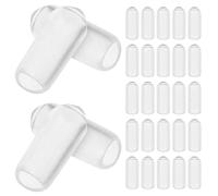 ULTECHNOVO 200pcs Rubber Headband End Caps Headwear Supplies Secure Fit Safe Usage DIY Crafting Accessories for Beginners