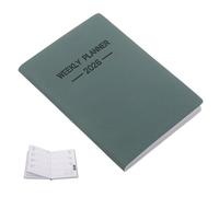 ULTECHNOVO 2026 A7 Mini Pocket Daily Planner Notebook with Dual Functionality and Artificial Leather Cover, Weekly Appointment Planner for Organisation and Personal Commitments