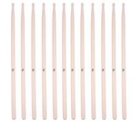 ULTECHNOVO 20pcs Beige Maple Drumsticks 5a Wooden Drumstick Set with Non-slip Design for Students and Musicians, Sturdy and Good Working Performance Percussion Accessory