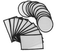 ULTECHNOVO 20pcs Blank Iron-on Polyester Patches for T-Shirt and Clothing Repair, Multi-use Design Assorted Colours to Mend Or Reinforce Your Clothes and Decorate Your Clothes