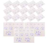 ULTECHNOVO 20pcs Blue Cat Paw Temporary Tattoos Thermochromic Technology, Water Transfer Printing Stickers for Body and Hand, Comfortable Fit, Temperature Colour Change for Makeup and Daily