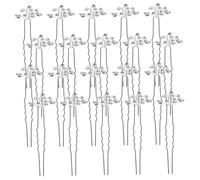 ULTECHNOVO 20pcs Bridal Hairpins U-shaped Hair Forks with Sparkling Rhinestones S Breath Design Lightweight Comfortable for Traditional Chinese Weddings and Bridesmaids Hair Accessories