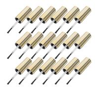 ULTECHNOVO 20pcs Dip Brush Replacement for Nail Polish 10ml Bottle with Ergonomically Designed Plastic Handle and Artificial Fiber Bristles, for Professional Salons and Nail Salon Use