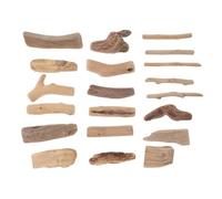 ULTECHNOVO 20pcs Driftwood Sculptures Natural Wood Blocks High Decorative Value Smooth Delicate Surface River Driftwood Different Shapes for Crafting Projects