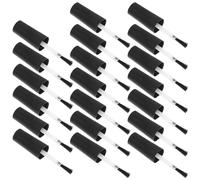 ULTECHNOVO 20PCS Nail Polish Brush Replacement Set with Black Caps 10ml Gel Polish Bottle Brush and Refill and Salon Use