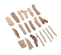 ULTECHNOVO 20pcs Natural Driftwood Craft Blocks for DIY Carving and Aquarium Decoration Unique Rustic Versatile Coastal Art Supplies for Home and Garden Displays