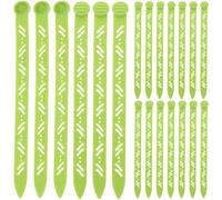 ULTECHNOVO 20pcs Plastic Hair Curling Rods Rollers with Clips for Salon and Household Use Heat Resistant Flat Perm Rods to Increase Hair Root Fluffiness No Pins Color Style