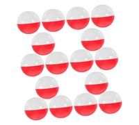 ULTECHNOVO 20pcs Plastic Round Capsules for Vending Machines Refillable Twist Balls in Classic Red and White Portable Game Balls for Party Favors and Prizes
