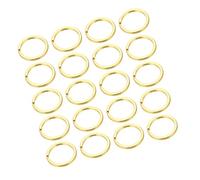 ULTECHNOVO 20pcs Polished Metal Key Rings Split Rings for DIY Keychains Retro Style Craft Supply Convenient Portable Key Chain