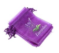 ULTECHNOVO 20pcs Purple Organza Drawstring Bags for Lavender Herbs Spices Empty Mesh Sachets with Convenient Closure Multifunctional Storage Pouches for Jewelry and Items Stylish and