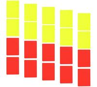 ULTECHNOVO 20pcs PVC Referee Cards Red Yellow for Soccer Football Volleyball Basketball Sports Judge Tools with High Contrast Compact Design for Quick Penalty Calls