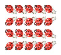 ULTECHNOVO 20pcs Red Ladybug Hair Clips and Teens with Secure Hold and Versatile Style Matching, Cute Cartoon Simulation Barrettes for Leisure and School Use