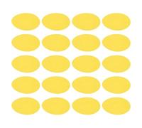 ULTECHNOVO 20pcs Round Yellow Self-Adhesive Pet Lamp Shades Light Diffusing Film Stickers for Softbox and Lamp Use, Fade Resistant Warm Light Filters for Household Spaces and Dj Lighting Gels