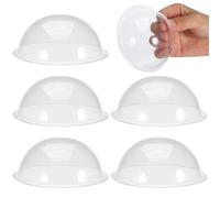 ULTECHNOVO 20Pcs Semi-Circular Dome Display Cases 3.54X3.54X1.57In Transparent Candy Holders for Crafts DIY Miniature Landscape Covers Versatile Decorative Bowls for Home Decor
