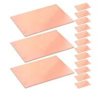 ULTECHNOVO 20pcs Single Sided Pcb Circuit Board Copper Clad Pcb Board 50mm X 70mm Pink Copper Resin Fiberglass Cloth Base for DIY Soldering Projects, Electronic Experiments