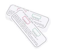 ULTECHNOVO 20pcs UV Indicator Test Cards for Uva Uvc Light Detection, Small 2.5x7cm UV Energy Meter Strips for Indoor and Outdoor Light Measurement