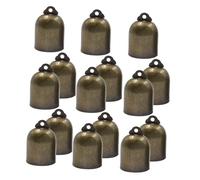 ULTECHNOVO 20pcs Vintage Copper Brass Bell Pendants for Christmas Decorations Jingle Bells with Melodic Sound for DIY Craft Hanging Ornaments Rustic Metal for Holiday and Tree