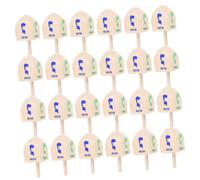 ULTECHNOVO 20pcs Wooden Dreidels for Hanukkah Hand Polished Traditional Spinning Tops for Holiday Celebrations Educational Family Games Natural Wood Grain Festival