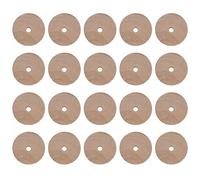 ULTECHNOVO 20Pcs Wooden Wheels Toy, Blank Craft Wheels with 5mm Hole, Wood Wheel Accessories for DIY Cars Vehicles Making Tire Craft Projects (45mm)