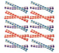 ULTECHNOVO 24pcs Bamboo Bird Chewing Finger Trap Parrot Strong Durability Assorted Colour Foraging Chopper Pinata Filler Birthday Random Color