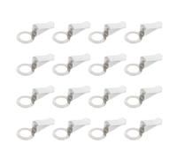 ULTECHNOVO 24Pcs Car Vent Clips, Rotatable Air Outlet Perfume Clip, Metal DIY Aroma Diffuser Holder, White Auto Decoration Accessories, Replacement Clamp for Essential Oil Freshener