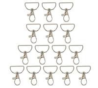 ULTECHNOVO 24pcs Metal Lobster Claw Keychain Clasps with Snap Closing Feature, Sturdy Silver Hooks for DIY Crafts and Jewelry Making, Classic Stylish Design, 35mm Size