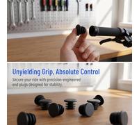 ULTECHNOVO 24pcs Universal Plastic Bicycle Handlebar End Caps with Shock Absorption for Mountain Bikes and City Commuters, for Long Road Cycling Trips and Trail Adventures