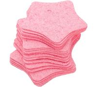 ULTECHNOVO 25pcs Pink Cotton Pads Face Makeup Remover Pads Skin-friendly Wood Pulp Cotton Cleansing for Face Versatile Cleaning Tool Suitable for On-the-go Use
