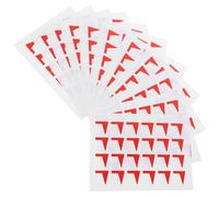 ULTECHNOVO 288pcs Red Flag Sticker Self-Adhesive Label Stickers for Office and Organizational System, Easy to Remove Paper Classification Adhesive Decals Residue-Free Application