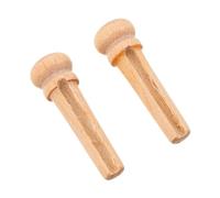ULTECHNOVO 2pcs Acoustic Guitar Bridge Pins Made of Maple Wood in Beige, Designed for End Block Replacement and Original Equipment Upgrade, Features Enhanced Sound Transmission and Stress
