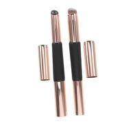 ULTECHNOVO 2PCS Adjustable Retractable Double-sided Silicone Lip Brush with Cap and Concealer Applicator Mini Portable Dual-ended Makeup Tool for Precise Lipstick and Face Touch-up