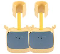 ULTECHNOVO 2pcs Adjustable Shower Holder Wall Mounted Bracket for Handheld Shower Lightweight Easy to Install for Organizing Your Bathroom