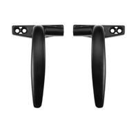 ULTECHNOVO 2pcs Aluminum Alloy Door Handle Window Pulls Black Easy to Install Practical Use for Granary and Warehouse Doors Modern Simple Design