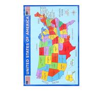 ULTECHNOVO 2Pcs America Map Poster Creative Design UV Paper Geography Map for Learning Writing Pattern Easy to Use Light in Weight Poster of America for Improving Geography Knowledge