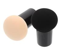 ULTECHNOVO 2pcs Assorted Colour Cosmetic Puff for Women, Easy to Use Fluffy Polyurethane Pu Makeup Sponge Suitable for Wet and Dry Application, for Face Powder and Blush on The Go