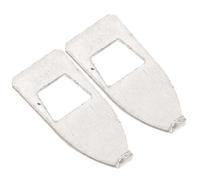 ULTECHNOVO 2pcs Bow Tips Violin Bow Repair Parts Metal Violin Fittings Silver Replaceable Protect Stringed Instruments for Music Schools Teachers Beginners