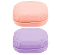 ULTECHNOVO 2pcs Brace Carrier Magnetic Brace Container Retainer Case, Abs Small Storage Box, Portable Breathable with Built-in Mirror for Sports Mouth Guard, School Travel,