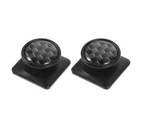 ULTECHNOVO 2pcs Carbon Fiber Texture Adhesive Car Hooks Mini Multifunctional Car Bag Hooks for Keys and Mask Holder Small Black for Vehicle Interior Organization