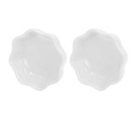 ULTECHNOVO 2pcs Ceramic Hamster Bowl Feeding Bowls Wear-resistant and Anti-spill Premium Ceramic Material Household Use for Hamsters and Chinchillas Pet Owners