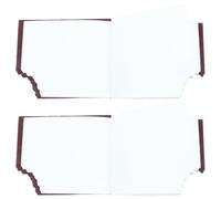 ULTECHNOVO 2pcs Chocolate Shaped Pocket Notepad with Glue Cover Portable Mini Notebook Creative Style for Students